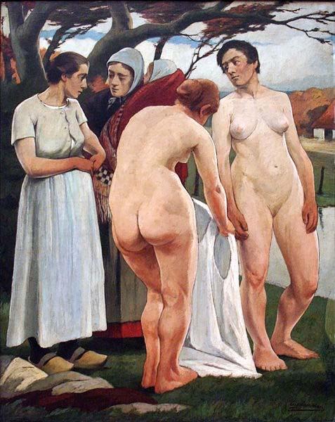 Eugene Laermans Women Bathing in